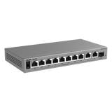 Switch Layer 2 Smart Cloud-Managed / 11 Puertos Gigabit / 8 Puertos PoE+ 70 W / 1 Puerto SFP Uplink / Protección 6 kV / Fanless RUIJIE - Imagen 2