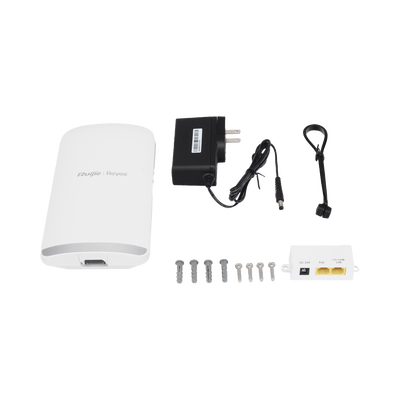 Punto de AccesoRUIJIERG-EST330F-PAccess Point PtP/CPE 5GHz Videovigilancia 2 PoE Out 3Km AirMetro Ruijie RG - EST330F - P - SILYMX