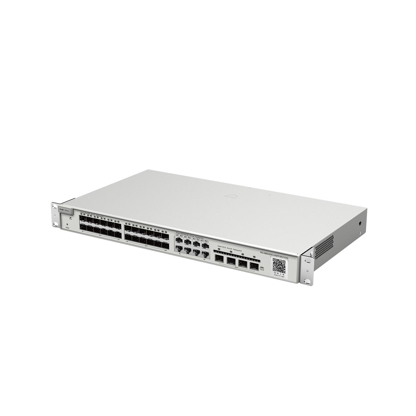 Switch administrable Capa 2+ Plus, 24 puertos SFP con 8 puertos Ethernet Gigabit y 4 SFP+ gestión en la nube RUIJIE - Imagen 1