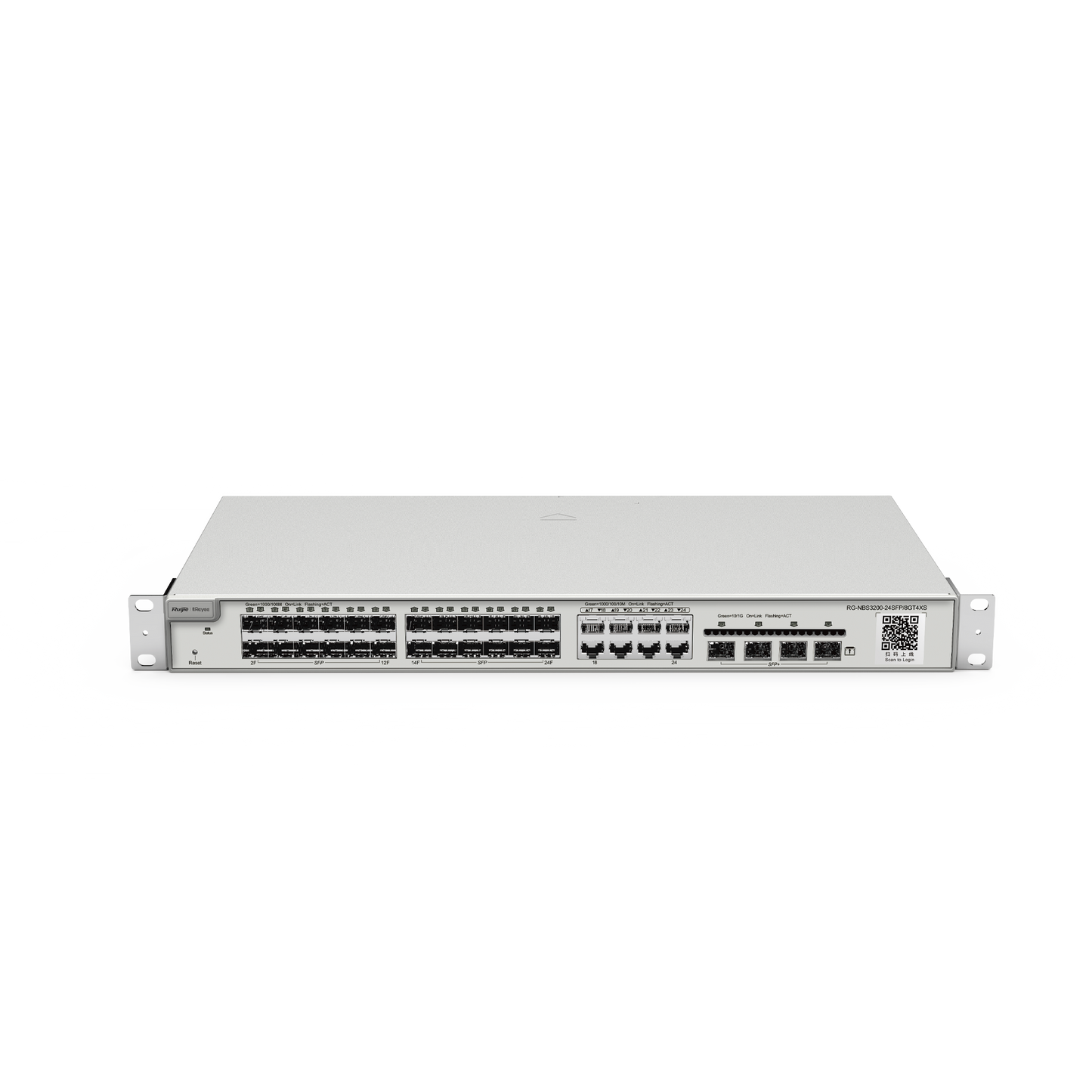 Switch administrable Capa 2+ Plus, 24 puertos SFP con 8 puertos Ethernet Gigabit y 4 SFP+ gestión en la nube RUIJIE - Imagen 2