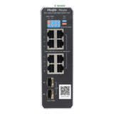Switch Industrial PoE+ hasta 300 watts , Ideal para temperaturas Extremas y protección contra descargas, 1 puerto PoE++ 60W y 7 puertos PoE+ 30W, 2 SFP Uplink RUIJIE - Imagen 1