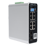 Switch Industrial PoE+ hasta 300 watts , Ideal para temperaturas Extremas y protección contra descargas, 1 puerto PoE++ 60W y 7 puertos PoE+ 30W, 2 SFP Uplink RUIJIE - Imagen 2