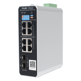 Switch Industrial PoE+ hasta 300 watts , Ideal para temperaturas Extremas y protección contra descargas, 1 puerto PoE++ 60W y 7 puertos PoE+ 30W, 2 SFP Uplink RUIJIE - Imagen 3