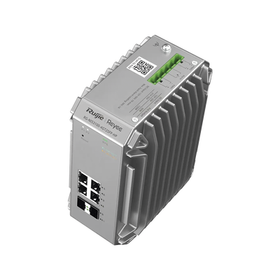 Switch Industrial PoE hasta , Ideal para temperaturas Extremas y protección contra descargas, 4 Puertos Gigabit PoE 802.3 af/at, 2 puertos SFP Administrable Cloud RUIJIE - Imagen 5