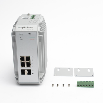 Switch Industrial PoE hasta , Ideal para temperaturas Extremas y protección contra descargas, 4 Puertos Gigabit PoE 802.3 af/at, 2 puertos SFP Administrable Cloud RUIJIE - Imagen 7