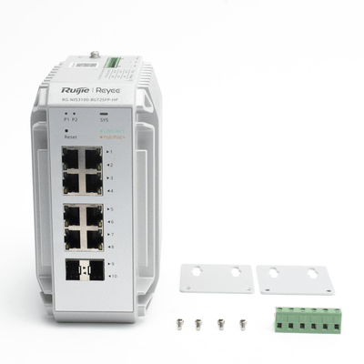 Switches PoERUIJIERG-NIS3100-8GT2SFP-HPSwitch Industrial PoE 8 Puertos Gigabit 125W 2 SFP Cloud - 40°C Ruijie RG - NIS3100 - 8GT2SFP - HP - SILYMX