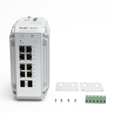Switches PoERUIJIERG-NIS3100-8GT2SFP-HPSwitch Industrial PoE 8 Puertos Gigabit 125W 2 SFP Cloud - 40°C Ruijie RG - NIS3100 - 8GT2SFP - HP - SILYMX