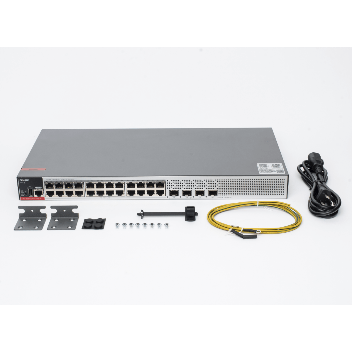 Switches PoERUIJIERG-S2915-24GT4MS-P-LSwitch Administrable L2+ 24 Puertos Gigabit PoE+ 370W 4 SFP 2.5G Ruijie RG - S2915 - 24GT4MS - P - L - SILYMX