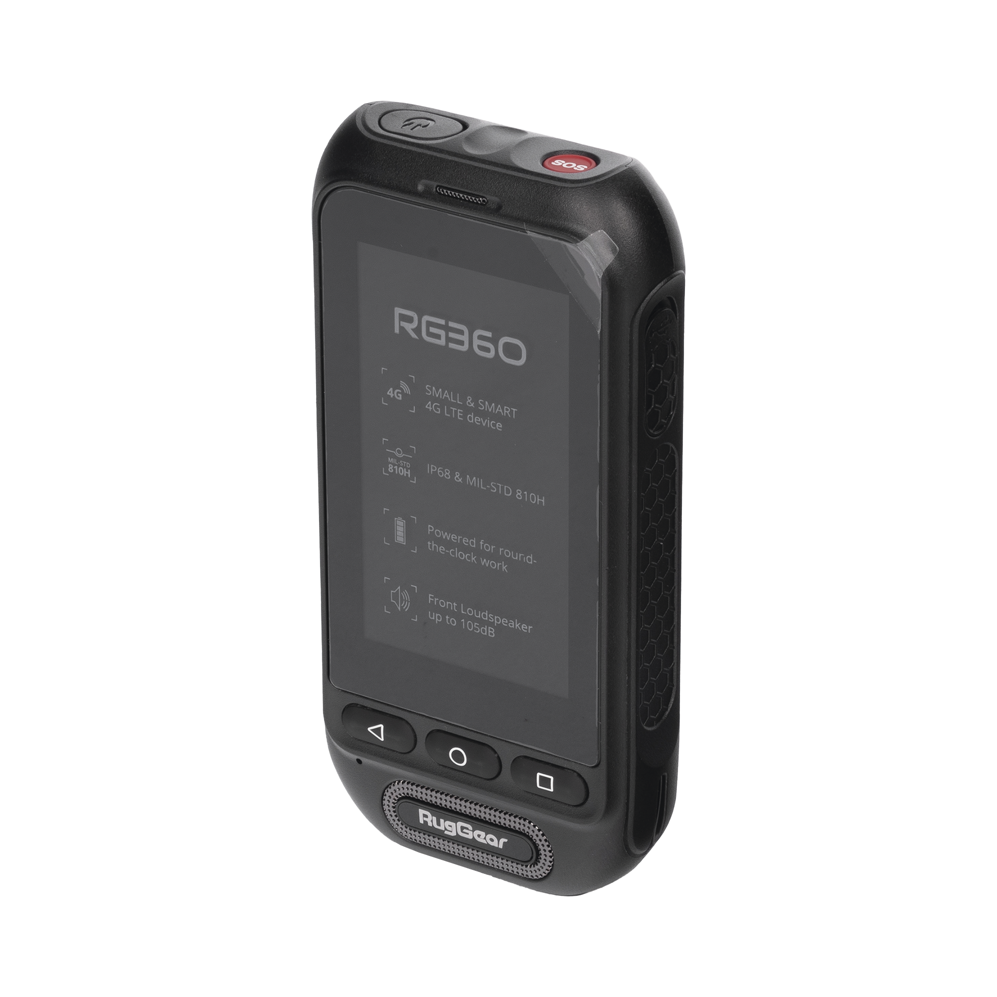 Radio PoC LTE RugGear RG360 / Altavoz 2W 105 dB / 3GPP Mission-Critical PTT / IP68 y MIL-STD-810H / Batería Extraíble 3000 mAh / 197 g / Multi APN - Imagen 2