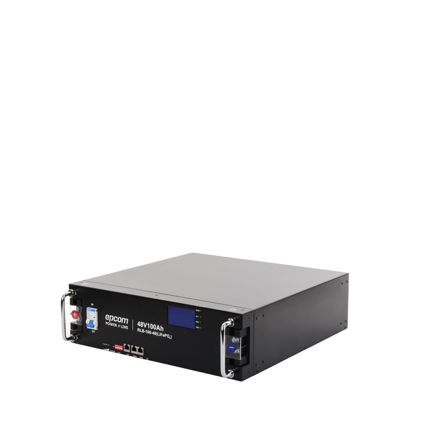 Batería de Litio de 4.8 Kwh, 48 Vcc, 100 Ah, 3U de Montaje en Rack con Pantalla de Monitoreo Local LCD EPCOM POWERLINE - Imagen 2