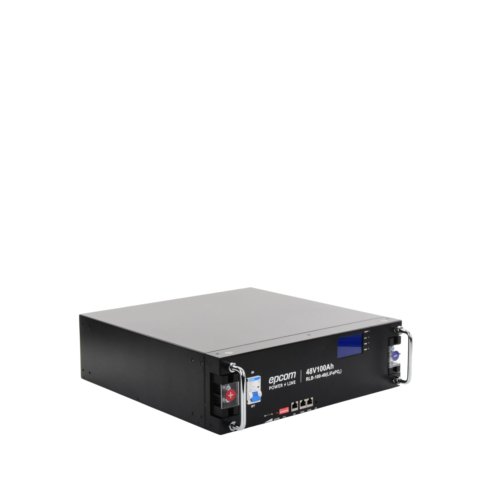 Batería de Litio de 4.8 Kwh, 48 Vcc, 100 Ah, 3U de Montaje en Rack con Pantalla de Monitoreo Local LCD EPCOM POWERLINE - Imagen 3