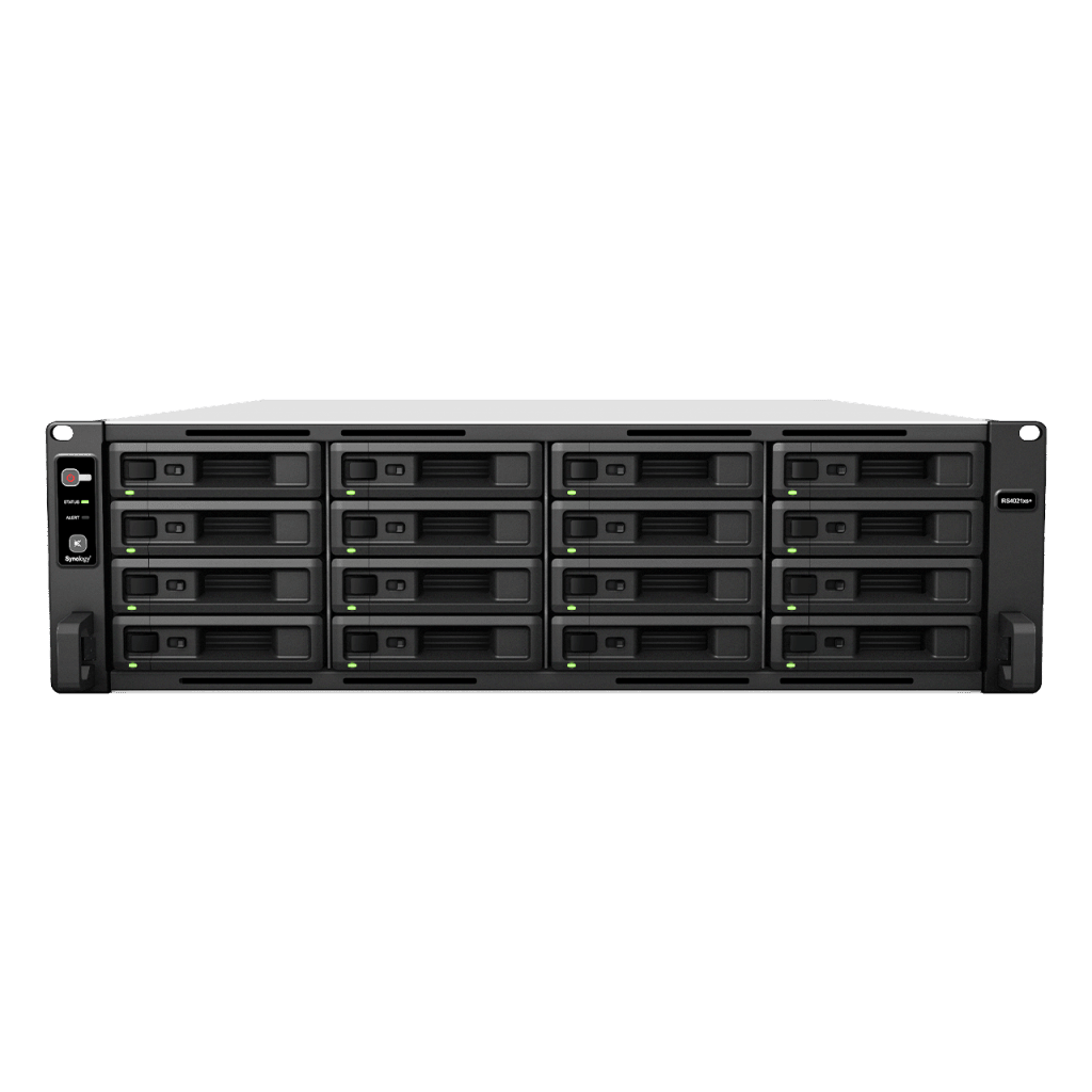 Servidor NASSYNOLOGYRS4021XS+Servidor Almacenamiento RackStation 16 Bahías Xeon D - 1541 8 Núcleos 16GB RAM Synology RS4021xs+ - SILYMX