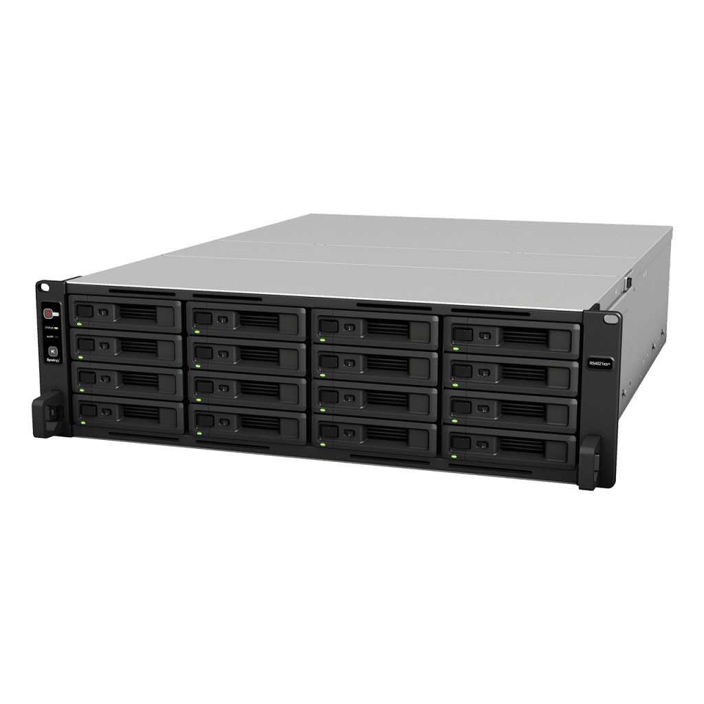 Servidor NASSYNOLOGYRS4021XS+Servidor Almacenamiento RackStation 16 Bahías Xeon D - 1541 8 Núcleos 16GB RAM Synology RS4021xs+ - SILYMX