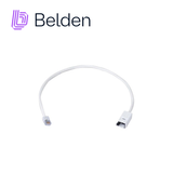 Adaptador RJ-45 Macho Hembra Cat6 46cm Blanco Belden RVAFFPUEW18-S1 Extension Red Ethernet - Imagen 2