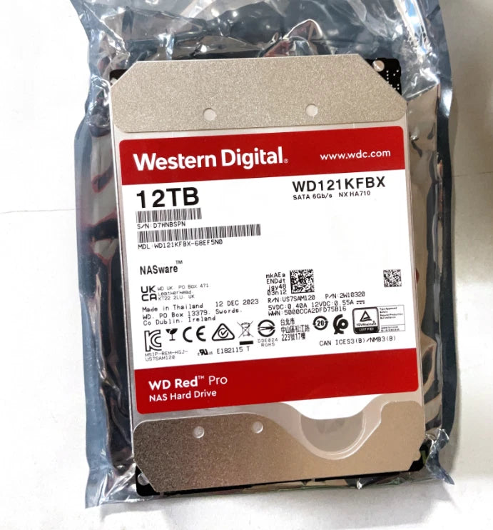 Disco Duro Western Digital WD 12TB Red Pro 3.5" SATA III para NAS WD122KFBX - SILYMX