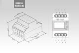 Smart Meter Net Zero Export 3 CT 250A RS485 Inversores 2 y 3 Fases Growatt GRW-TPM-CT-E-250A - SILYMX