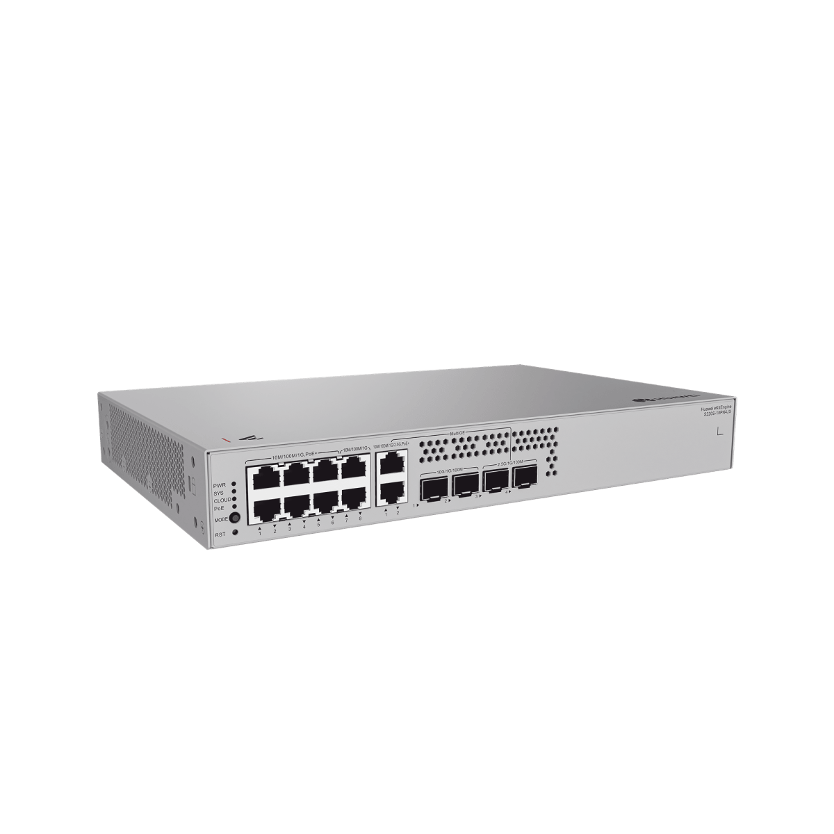 Switches PoEHUAWEIS220S-10PN4JXSwitch Administrable Capa 2 10 Puertos Gigabit PoE+ 2.5G 128W 2 SFP+ Huawei S220S - 10PN4JX - SILYMX