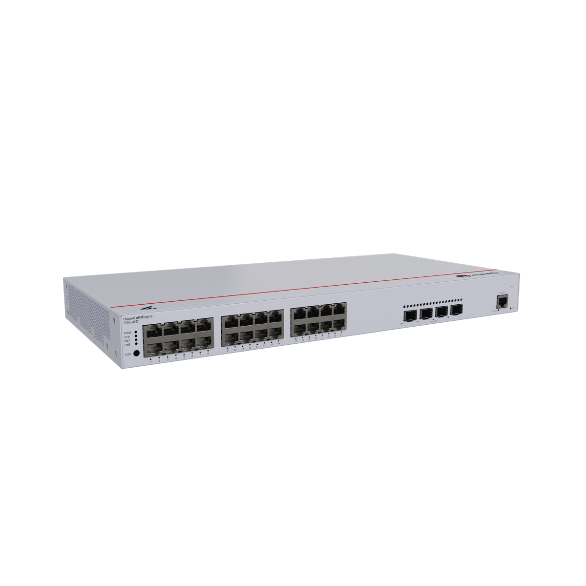 Switches PoEHUAWEIS310-24P4XSwitch Administrable Capa 3 24 Puertos Gigabit PoE 400W 4 SFP+ 10G Huawei S310 - 24P4X - SILYMX