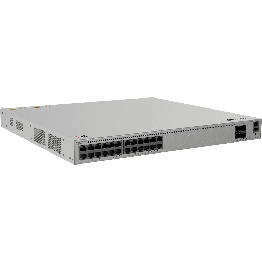 Switches PoEHUAWEIS310-24U4XSwitch Administrable Capa 3 24 Puertos Gigabit PoE++ 2268W 4 SFP+ 10G iStack Cloud Huawei S310 - 24U4X - SILYMX