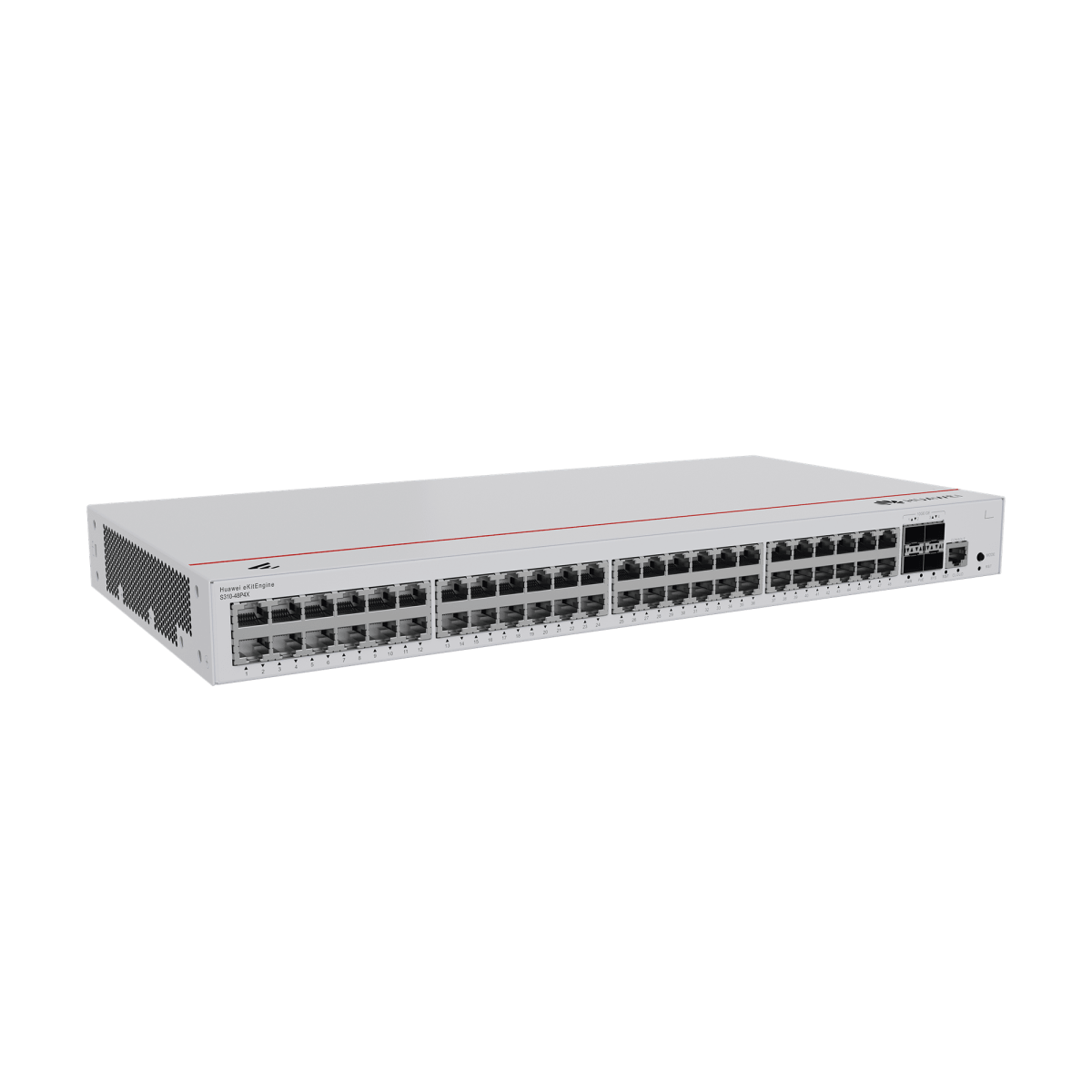 Switches PoEHUAWEIS310-48P4XSwitch Administrable Capa 3 48 Puertos Gigabit PoE+ 380W 4 SFP+ 10GE Uplink iStack Huawei S310 - 48P4X - SILYMX