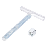 Ancla para Base Triangular Varilla Roscada 3/4 in ASTM-36 Cal 16 Galvanizado 18cm TOWERS SAB-30 - Imagen 1
