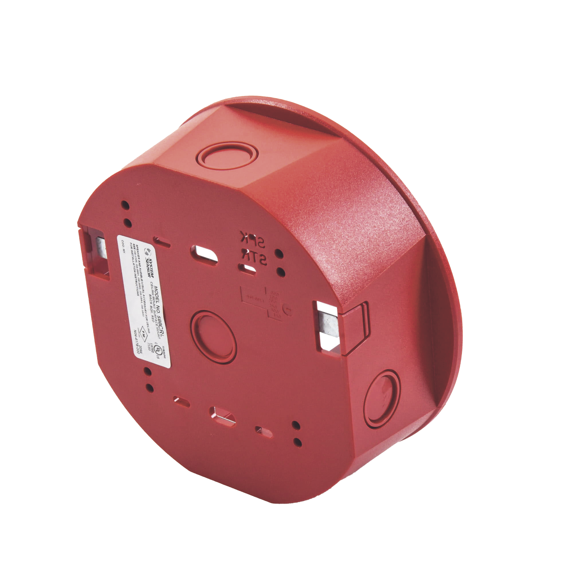 Caja de Montaje en Techo, para Sirena, Color Rojo, Nuevo Diseño Moderno y Elegante SYSTEM SENSOR - Imagen 1