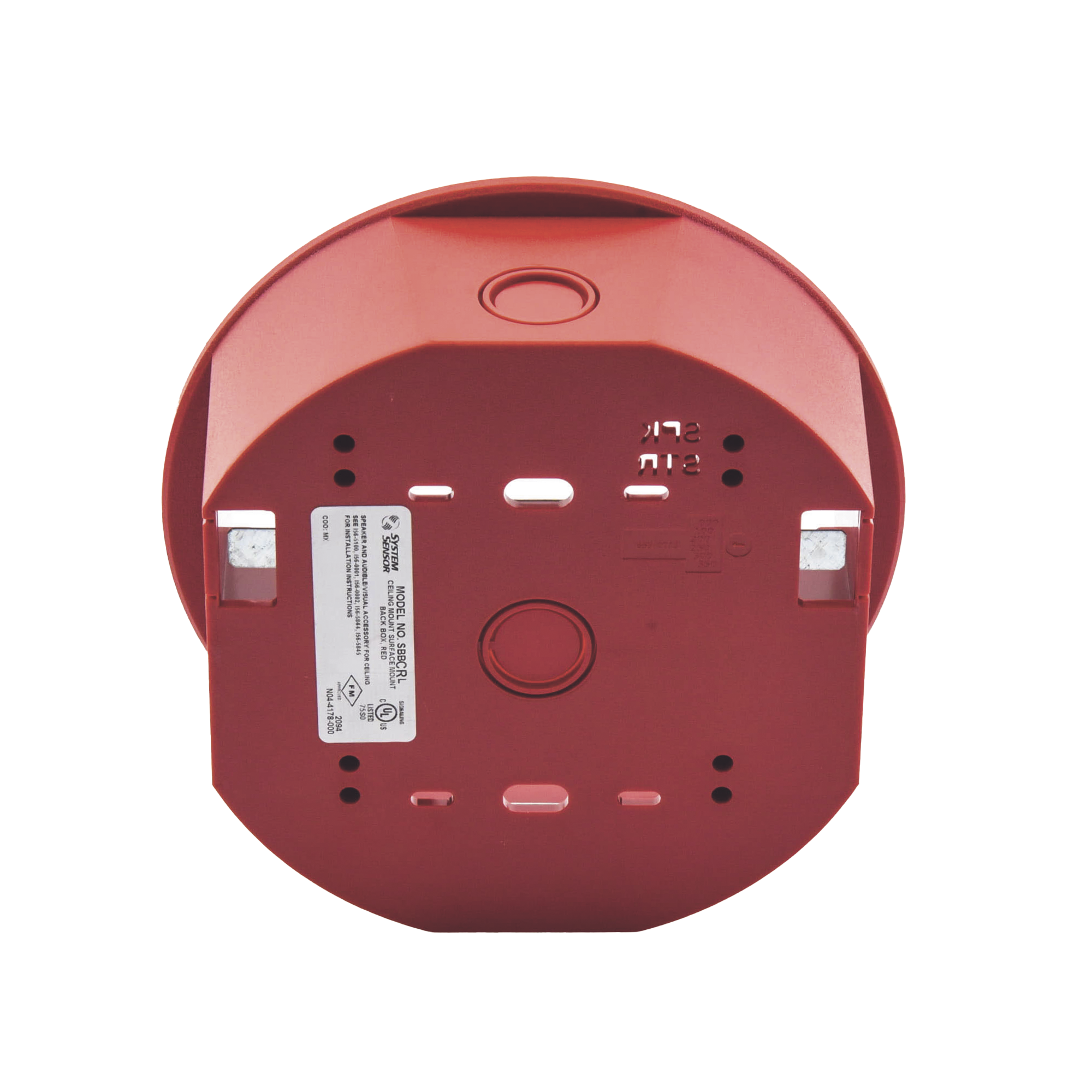 Caja de Montaje en Techo, para Sirena, Color Rojo, Nuevo Diseño Moderno y Elegante SYSTEM SENSOR - Imagen 3