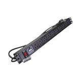 PDU TomacorrientesSBETECHSBE-TC010SPVPDU Barra Horizontal 10 Contactos Polarizados Supresor Picos 15A Montaje Rack 19" 1U Sbetech SBE - TC010SPV - SILYMX