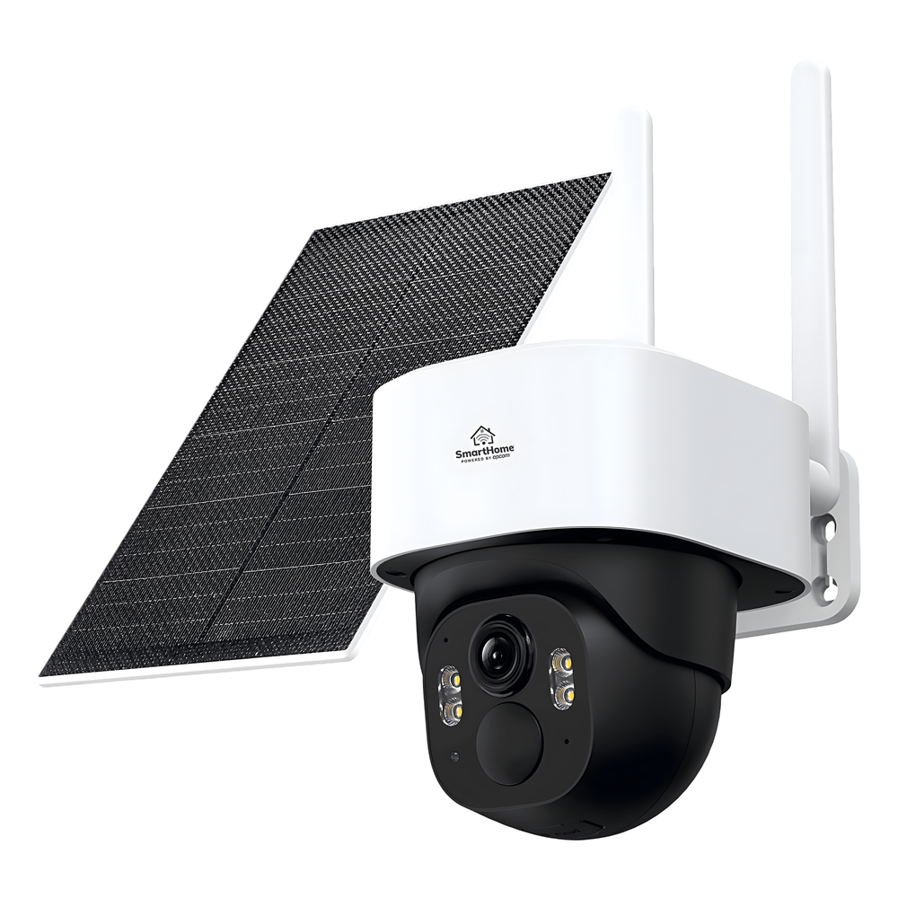 Camara PT IP 4G LTE 4MP 2K Bateria 9200mAh Panel Solar 5W Color 10m IP65 SmartHome by Epcom SCAM2PTP4G - Imagen 1