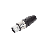Equipos de AudioSEETRONICSCHF3Conector Hembra XLR 3 Pines Carcasa Acero Inoxidable Contactos Oro SEETRONIC SCHF3 - SILYMX