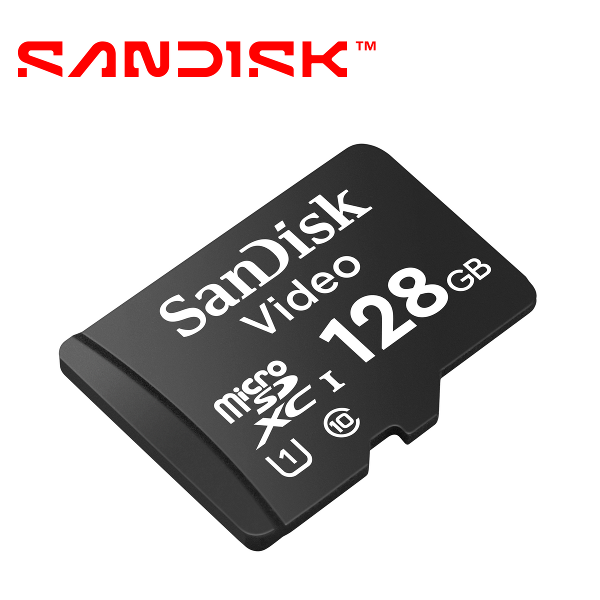 SANDISK SDSDQAS4-128G-BP - Memoria de 128GB/ SC QD111 MICRO SDHC 128GB / Clase 10/ U1 Lectura 100 MB/S / ESC 20 MB/S / Especializada para Videovigilancia - Imagen 1