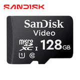 SANDISK SDSDQAS4-128G-BP - Memoria de 128GB/ SC QD111 MICRO SDHC 128GB / Clase 10/ U1 Lectura 100 MB/S / ESC 20 MB/S / Especializada para Videovigilancia - Imagen 2