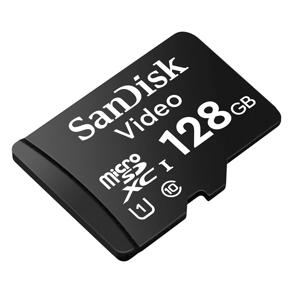 SANDISK SDSDQAS4-128G-BP - Memoria de 128GB/ SC QD111 MICRO SDHC 128GB / Clase 10/ U1 Lectura 100 MB/S / ESC 20 MB/S / Especializada para Videovigilancia - Imagen 2