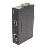 Convertidor Medios PoE Industrial Gigabit SFP 1000BASE-X 30W -40 a 75°C PLANET IGTP-805AT