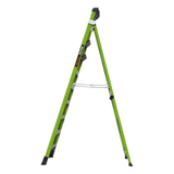Escalera de 3.05 m Capacidad máxima de 170 Kg, inclinada, de fibra de vidrio con almohadilla de pared giratoria. Little Giant Ladder Systems - Imagen 2