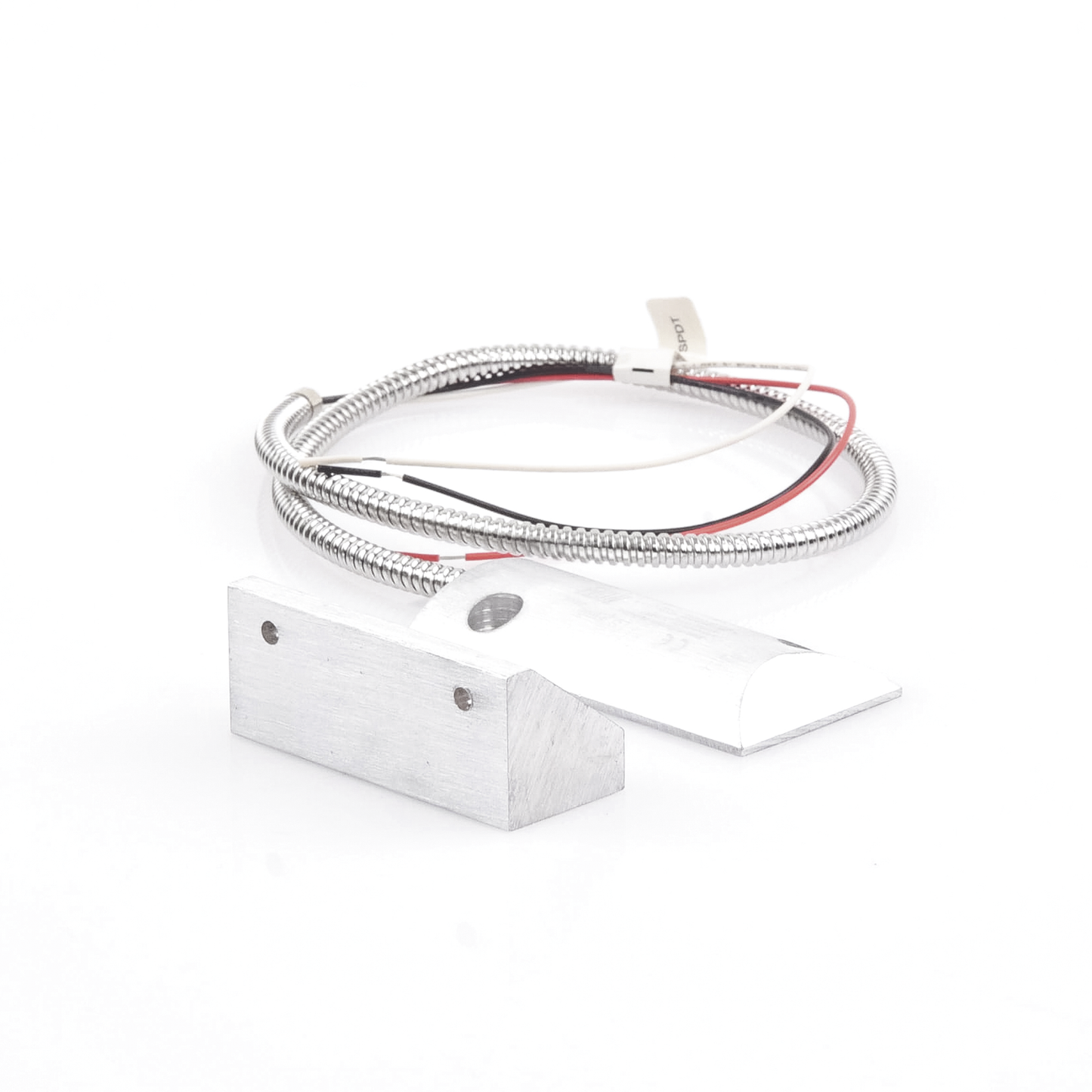 Contacto Magnético para Piso, Salida Dual NC/NA, GAP 75mm, Cubierta de Aluminio con 55cm de Cable Blindado SFIRE - Imagen 3