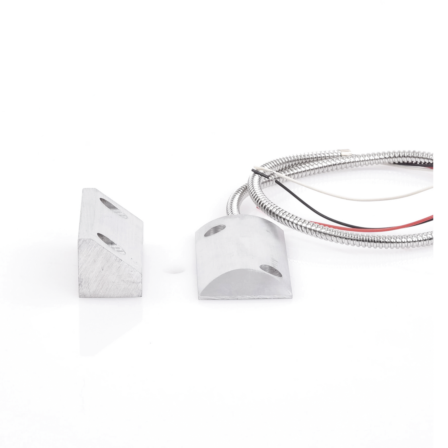 Contacto Magnético para Piso, Salida Dual NC/NA, GAP 75mm, Cubierta de Aluminio con 55cm de Cable Blindado SFIRE - Imagen 4