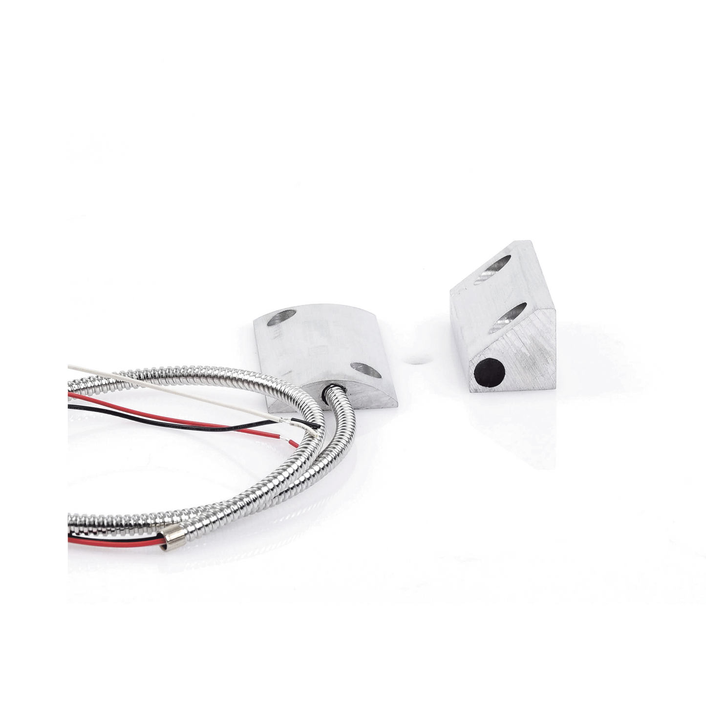 Contacto Magnético para Piso, Salida Dual NC/NA, GAP 75mm, Cubierta de Aluminio con 55cm de Cable Blindado SFIRE - Imagen 5