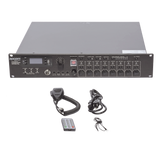 Controlador de Evacuación Por Voz | 500 W | 8 Zonas independientes | 4 entradas de audio y 2 entradas de micrófono EPCOM PROAUDIO - Imagen 5