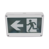 Letrero EXTERIOR de Señalización salida "Hombre Corriendo"/ Alto brillo / Uso en pared, lateral o techo / Batería de Respaldo Incluida con hasta 120 minutos de duración SFIRE - Imagen 2