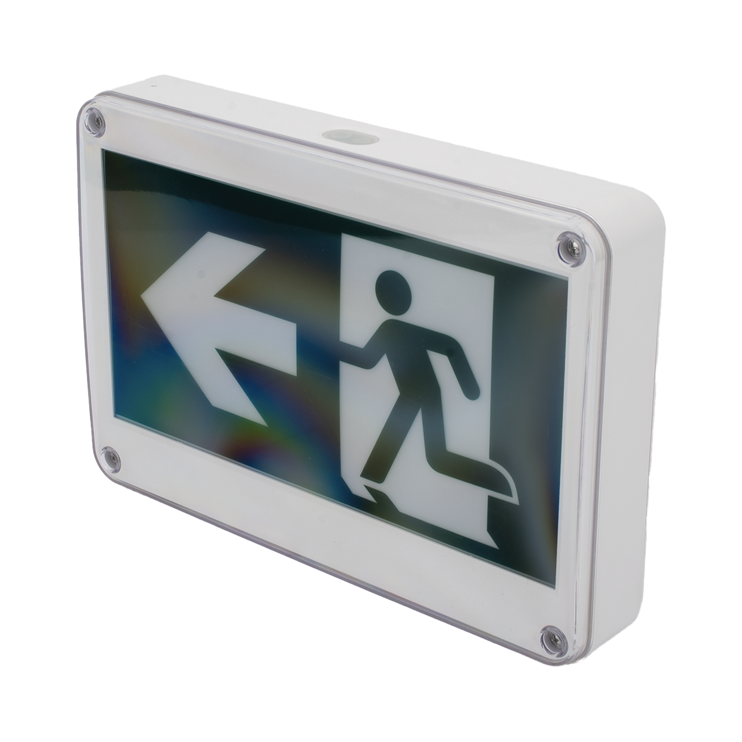 Letrero EXTERIOR de Señalización salida "Hombre Corriendo"/ Alto brillo / Uso en pared, lateral o techo / Batería de Respaldo Incluida con hasta 120 minutos de duración SFIRE - Imagen 3