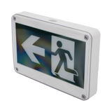 Letrero EXTERIOR de Señalización salida "Hombre Corriendo"/ Alto brillo / Uso en pared, lateral o techo / Batería de Respaldo Incluida con hasta 120 minutos de duración SFIRE - Imagen 3