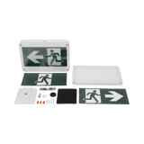 Letrero EXTERIOR de Señalización salida "Hombre Corriendo"/ Alto brillo / Uso en pared, lateral o techo / Batería de Respaldo Incluida con hasta 120 minutos de duración SFIRE - Imagen 5