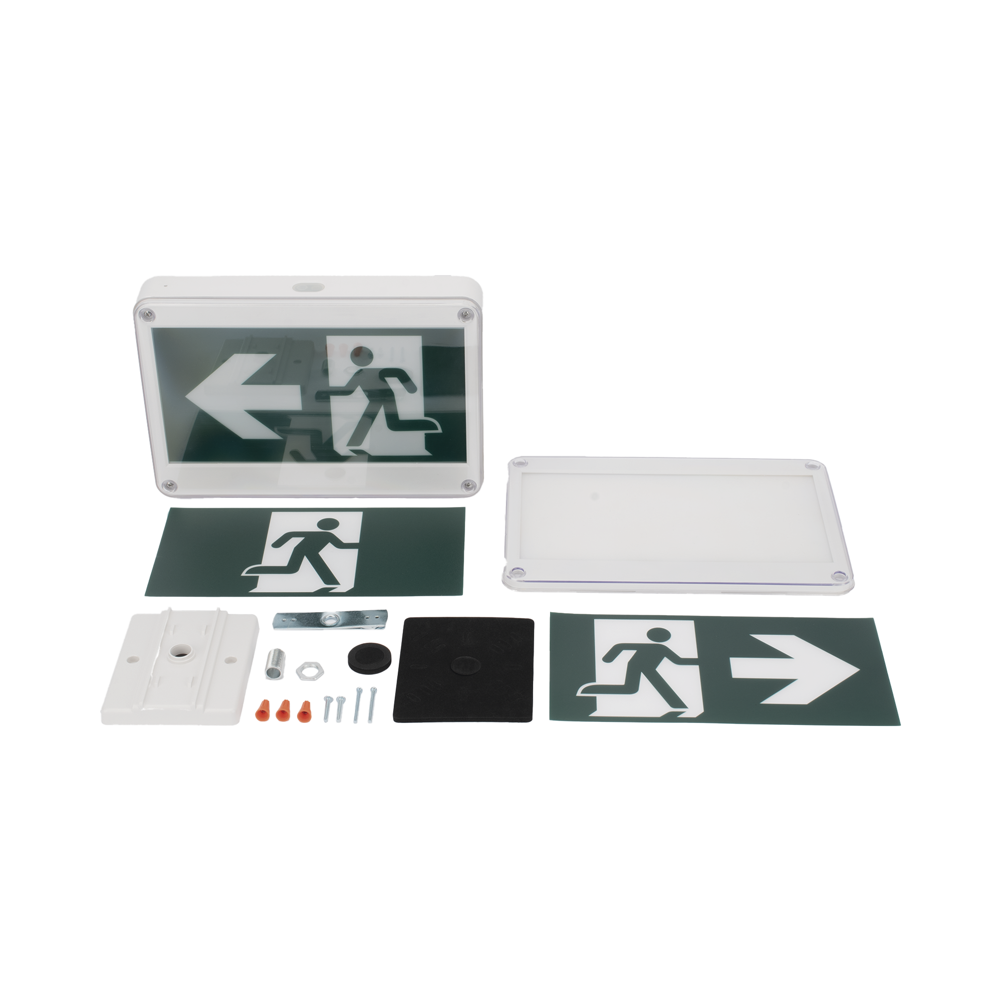 Letrero EXTERIOR de Señalización salida "Hombre Corriendo"/ Alto brillo / Uso en pared, lateral o techo / Batería de Respaldo Incluida con hasta 120 minutos de duración SFIRE - Imagen 5