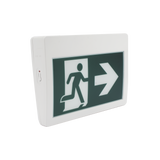 Letrero LED de Señalización de salida "Hombre Corriendo"/ Alto brillo / Uso en pared, lateral o techo / Batería de Respaldo Incluida con hasta 120 minutos de duracion SFIRE - Imagen 2