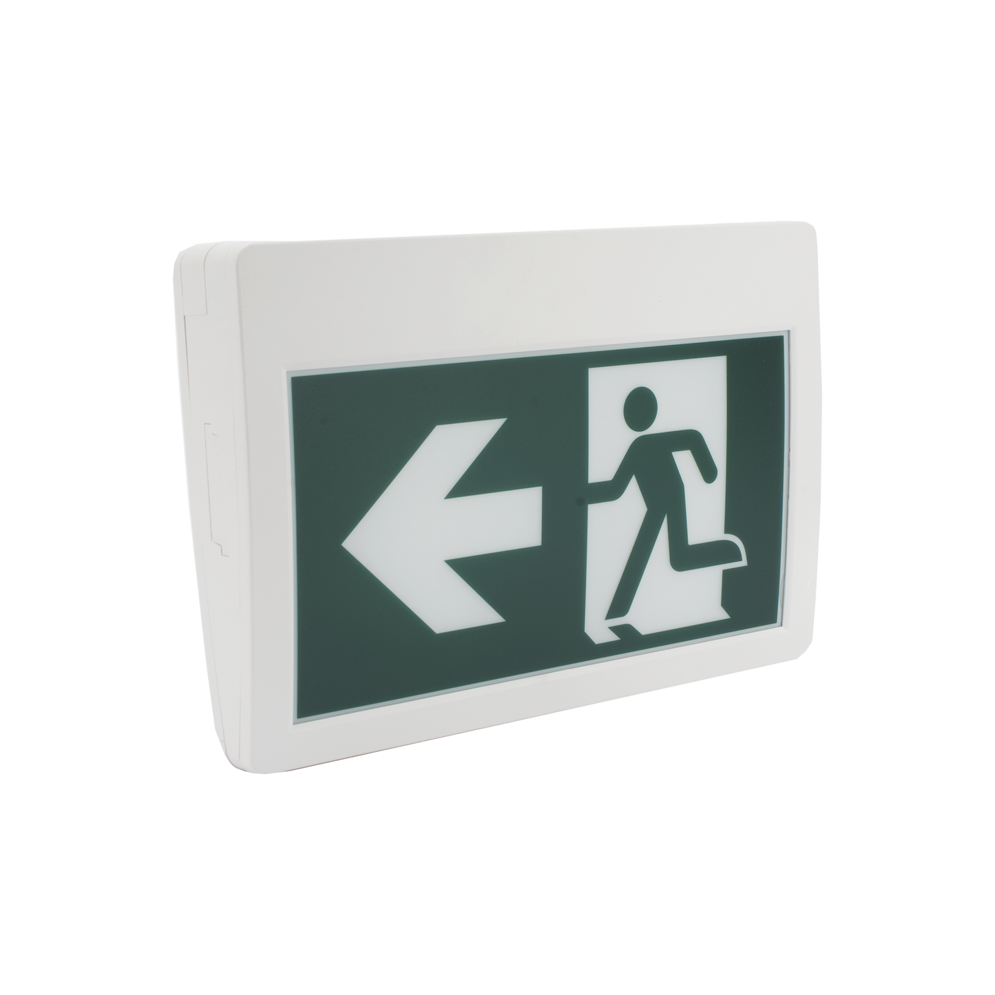 Letrero LED de Señalización de salida "Hombre Corriendo"/ Alto brillo / Uso en pared, lateral o techo / Batería de Respaldo Incluida con hasta 120 minutos de duracion SFIRE - Imagen 3