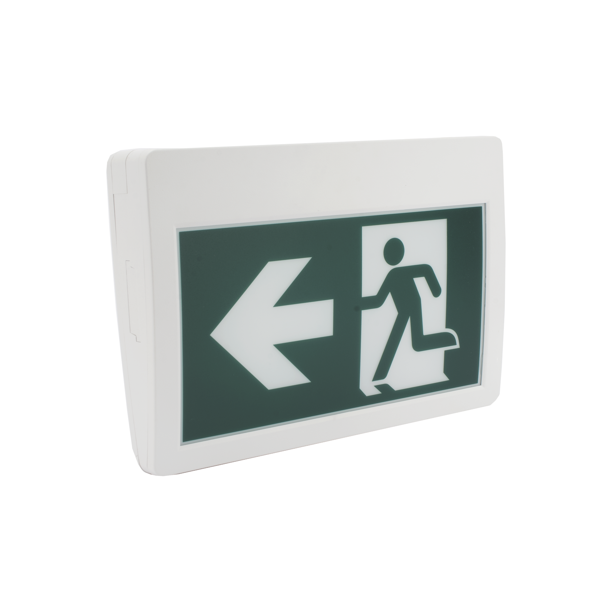 Letrero LED de Señalización de salida "Hombre Corriendo"/ Alto brillo / Uso en pared, lateral o techo / Batería de Respaldo Incluida con hasta 120 minutos de duracion SFIRE - Imagen 3