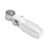 Aislador de paso o esquina de color BLANCO con abrazadera incluida de 1 Pulgada para uso en poste cerco eléctrico SFIRE - Imagen 1