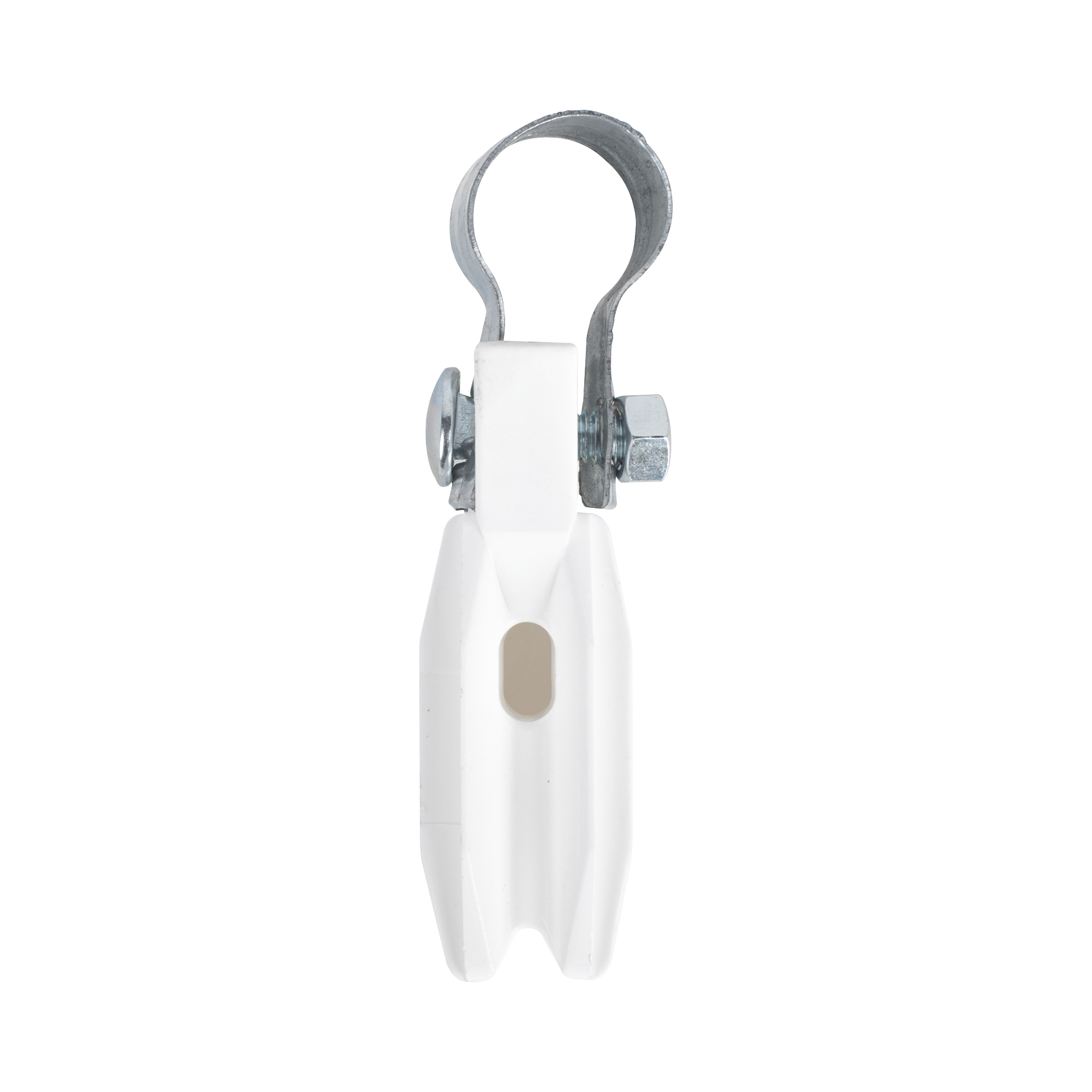 Aislador de paso o esquina de color BLANCO con abrazadera incluida de 1 Pulgada para uso en poste cerco eléctrico SFIRE - Imagen 2