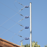 Aislador de color Azul para postes de esquina de alta Resistencia con Anti UV de uso en cercos eléctricos SFIRE - Imagen 2